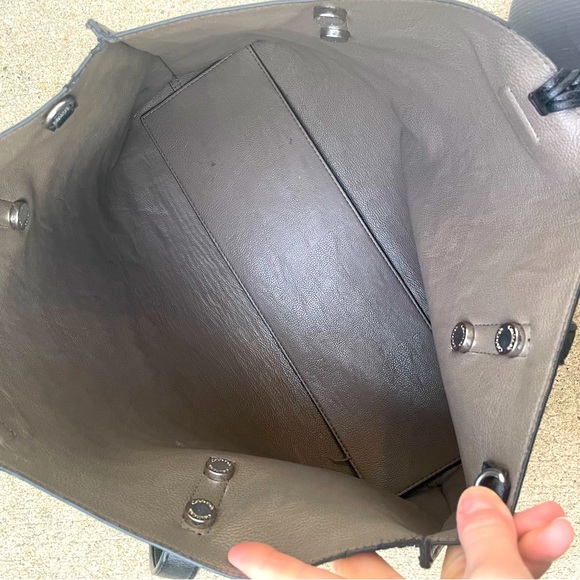 Calvin Klein Large Reversible VEGAN Tassel Tote Bag 13x13 - Picture 5 of 6